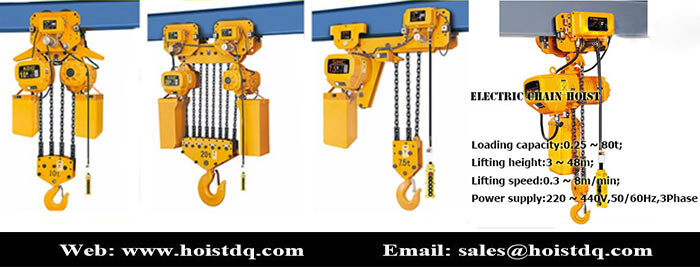 Electric chain fall hoist