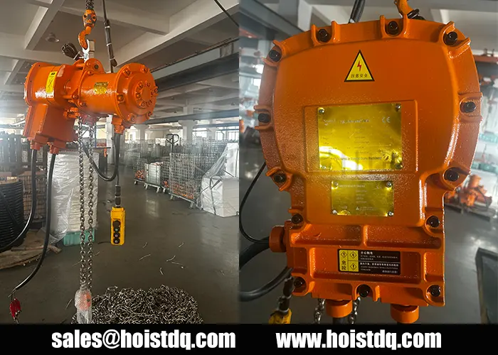 electric chain hoist for Saudi hazardous refinery