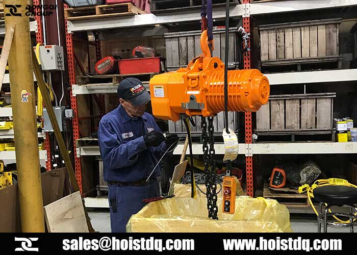 Electric chain hoist inspections and maintenance
