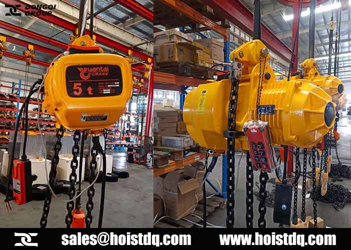 5 ton electric chain hoist for sale to Cambodia