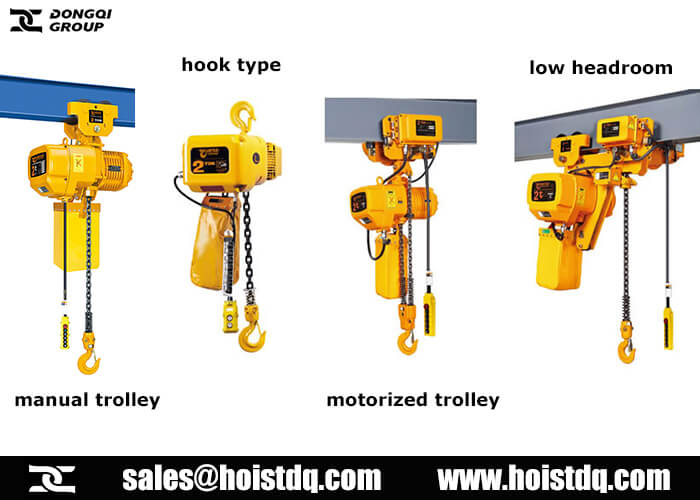 electric chain hoist with trolley