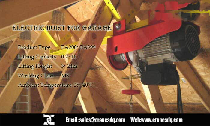 Electric hoist for garage | Manufacturers of electric hoist for garage