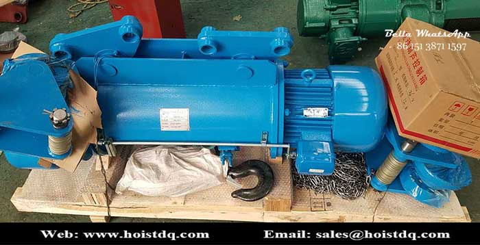 5 ton electric wire rope hoist finished for the Maldives customer