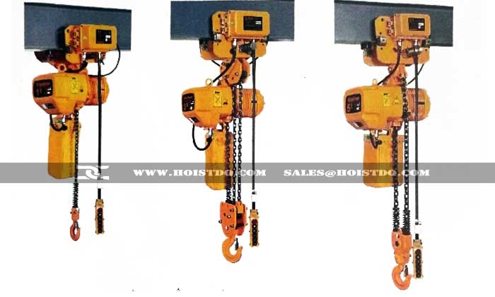 Electric chain hoist with motorized trolley