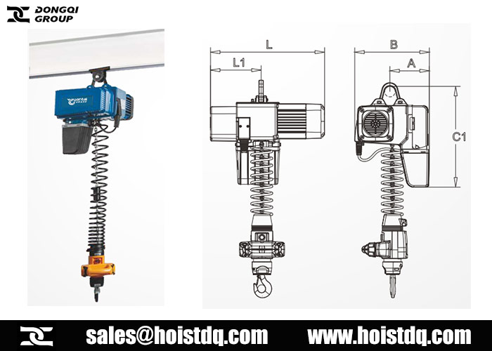 European electric chain hoist with hand control