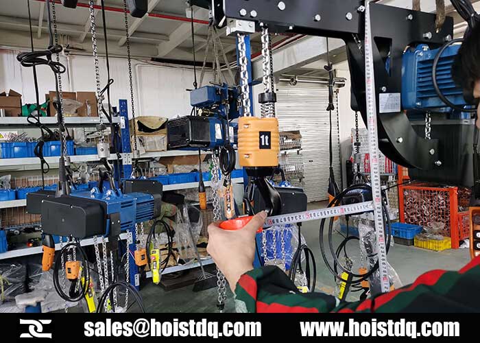 1 Ton Low Headroom Electric Chain Hoist with European Standard