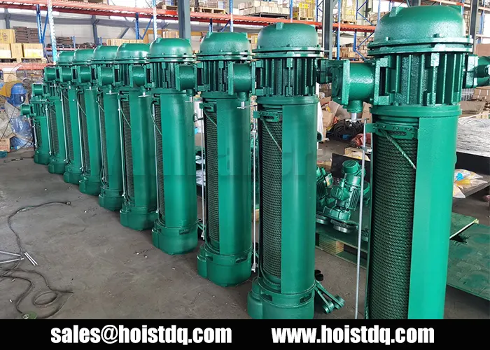 5 Ton Explosion-Proof Wire Rope Hoist for Indian Refinery 6 explosion proof wire rope hoist manufacturer in India