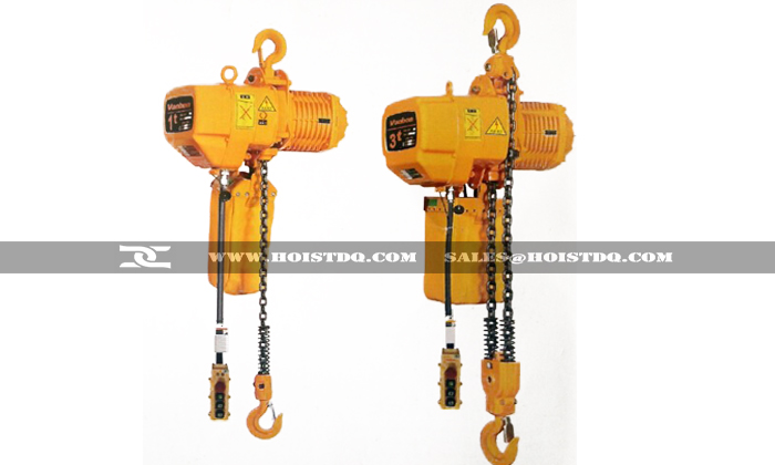 Fixed electric chain hoist
