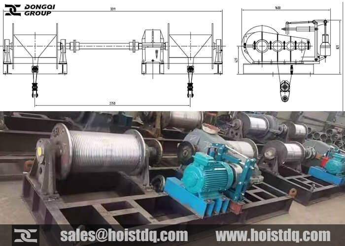 Gate Hoist: 4 Sets of DQCRANE Gate Hoists Exported to Philippines 1 gate winch hoists design and production