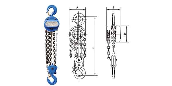 Manual chain hoist up to 20 ton | HS-T Manual chain hoist for sale