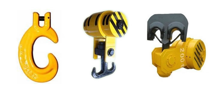 Crane hook parts: Lifting hook types with different crane hook dimensions