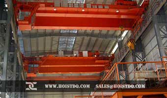 Indoor crane: Capacity: 3.2~16t , Span: 7.5~28.5m, Height: 6~12m