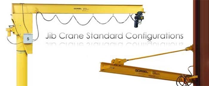 Jib crane configurations