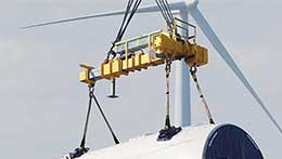 Lifting crane for wind energy industires
