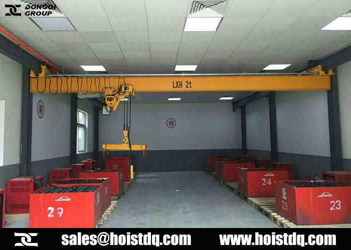 Low headroom Electric Chain Hoist Maximum Overhead Clearance 2 low headroom trolley hoist crane