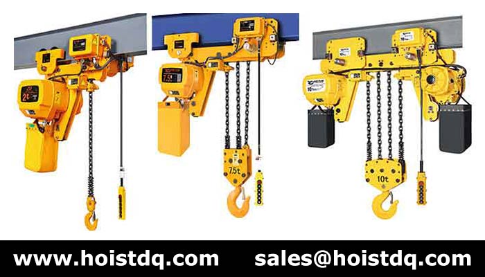 low headroom electric chain hoist