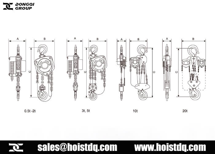 Manual chain hoists design for your choice