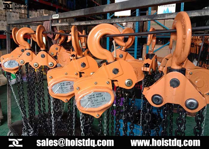 Chain hoist for sale: 20 units of 10 ton manual chain hoists for New Zealand