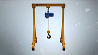 Manual gantry crane video
