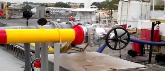 Material handling for gas perolium handling