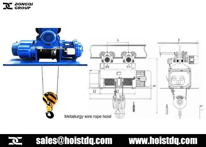 metallurgy wire rope hoist for sale
