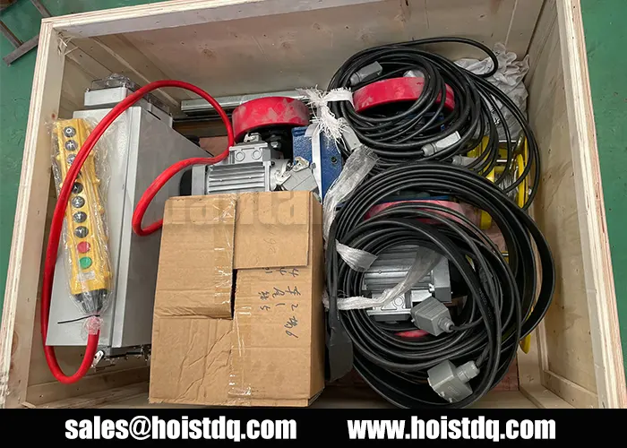 2t+2t Motorized Portable Gantry Cranes Delivered to Philippines 4 motorized portable gantry crane driven wheels