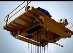overhead crane parts assembly 3D presentation 