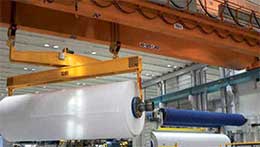Overhead travelling crane for paper making