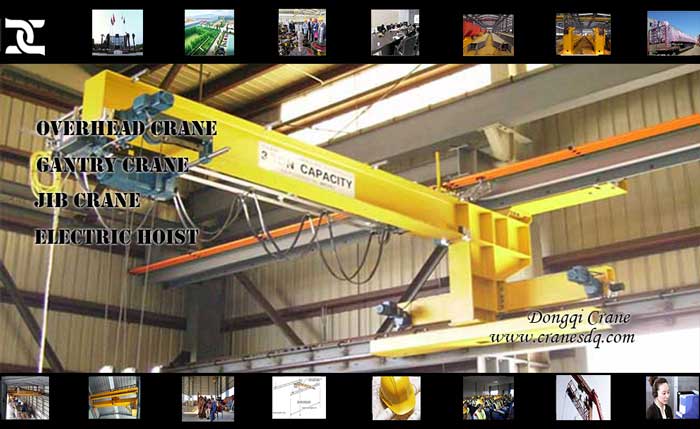 Wall tavelling jib crane