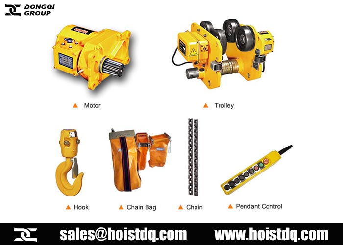 working duty of the electric chain hoist 